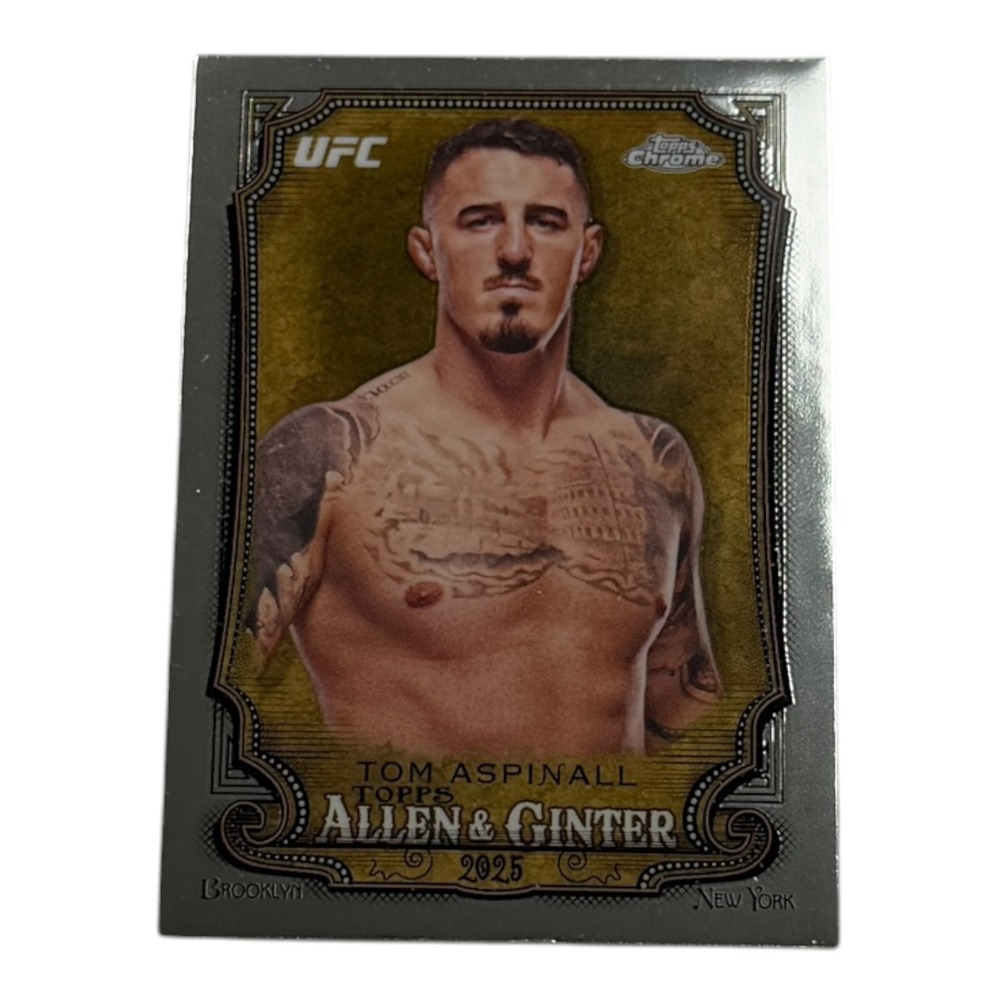 2025 Topps Chrome Allen & Ginter‎ Tom Aspinall UFC AAG-18 Heavyweight Card